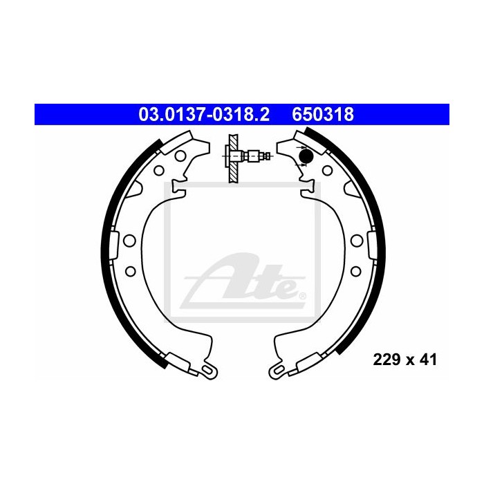 ATE Bremsbackensatz 03.0137-0318.2
