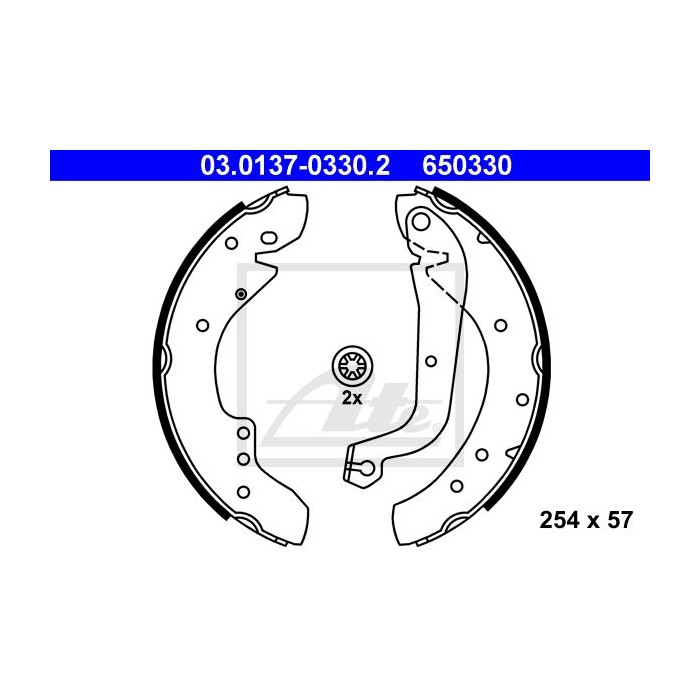 ATE Bremsbackensatz 03.0137-0330.2