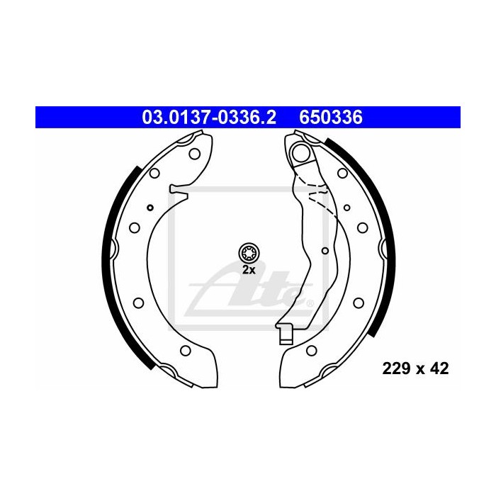 ATE Bremsbackensatz 03.0137-0336.2