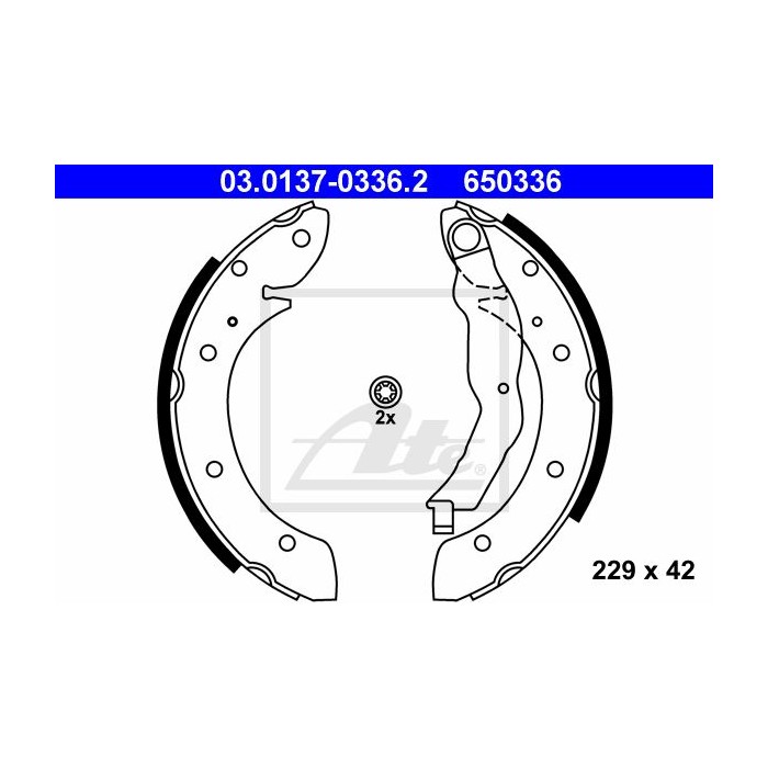 ATE Bremsbackensatz 03.0137-0336.2