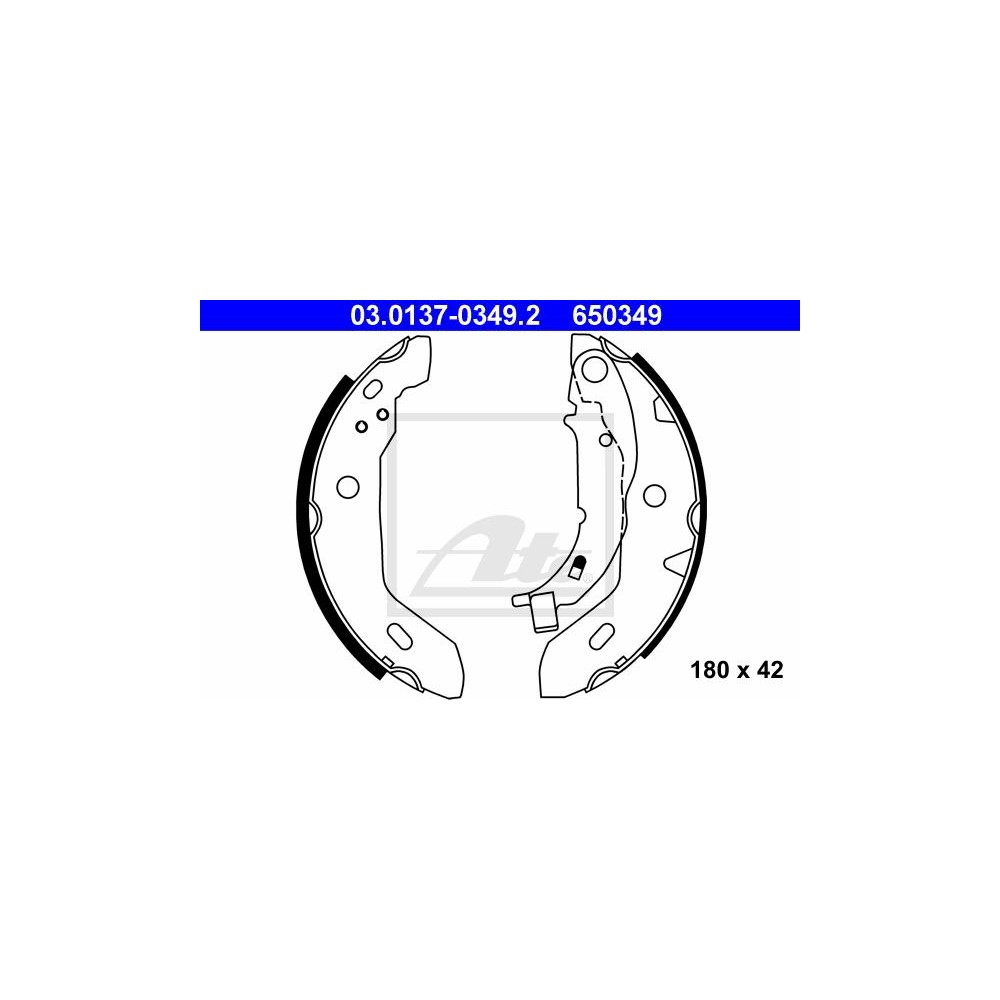 ATE Bremsbackensatz 03.0137-0349.2