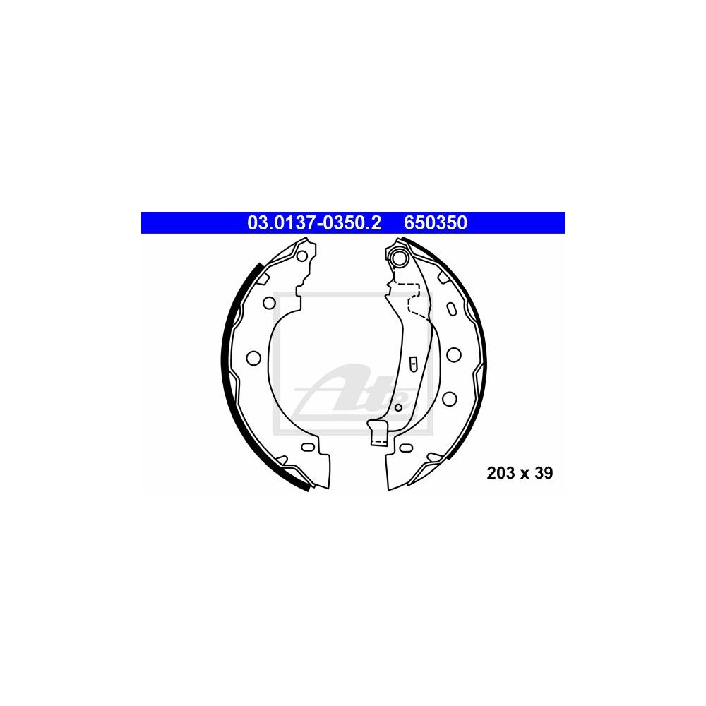 ATE Bremsbackensatz 03.0137-0350.2