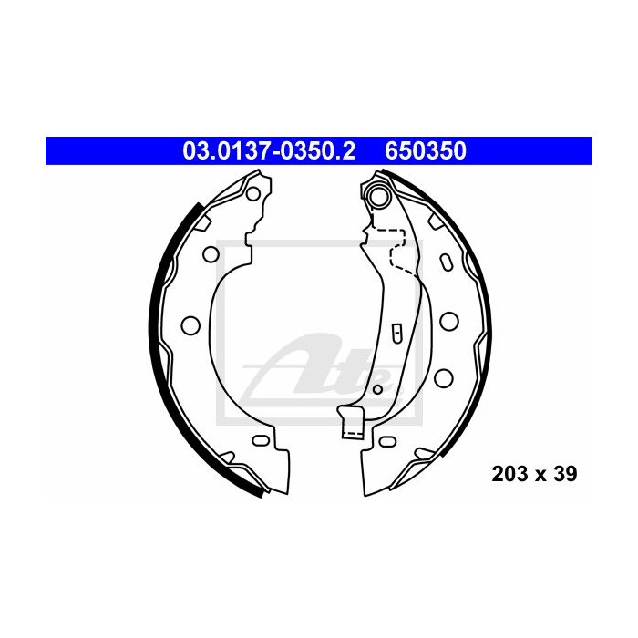 ATE Bremsbackensatz 03.0137-0350.2