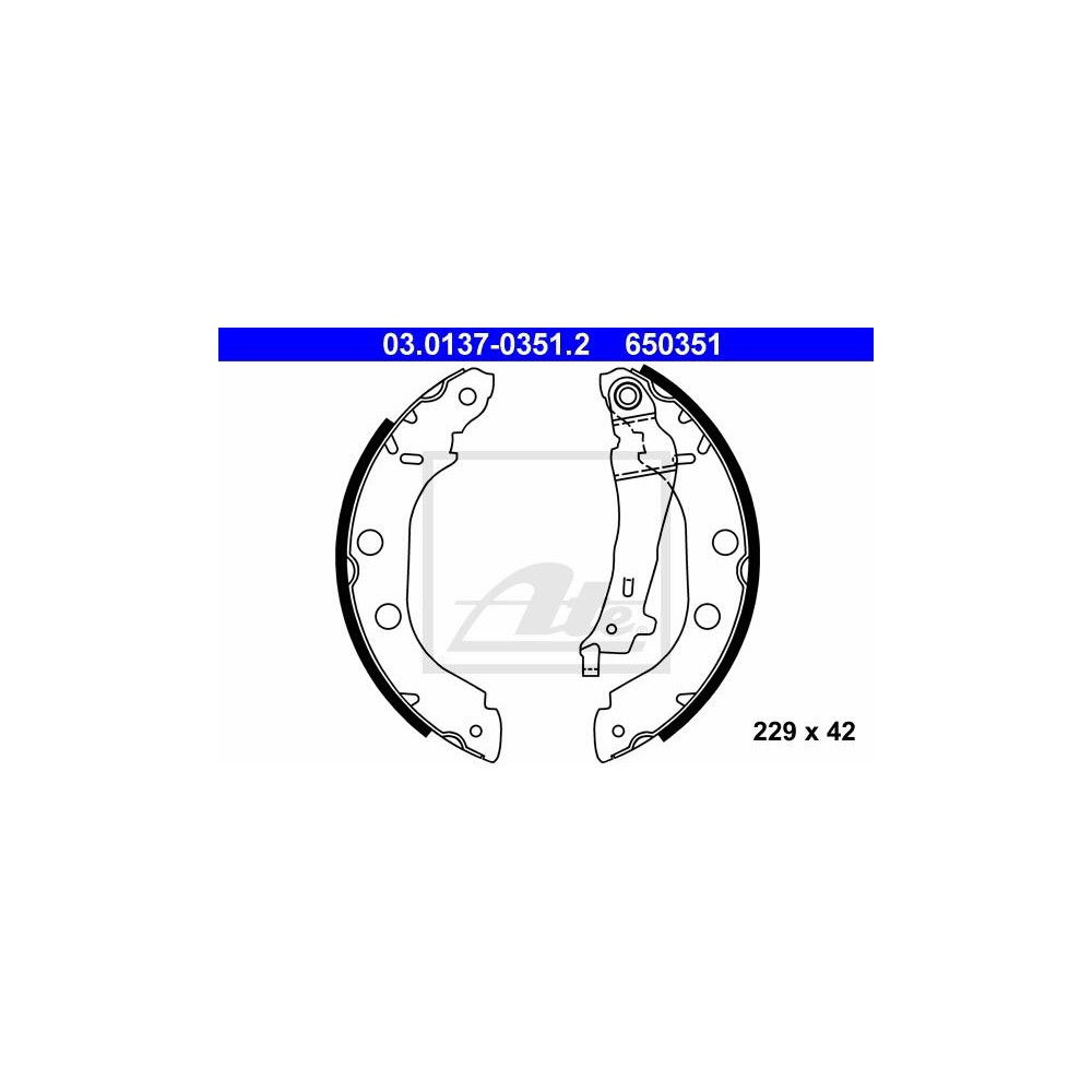 ATE Bremsbackensatz 03.0137-0351.2