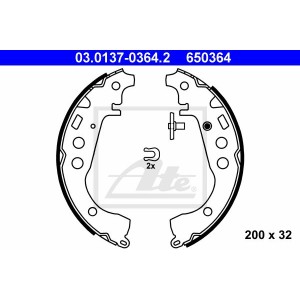 ATE Bremsbackensatz 03.0137-0364.2