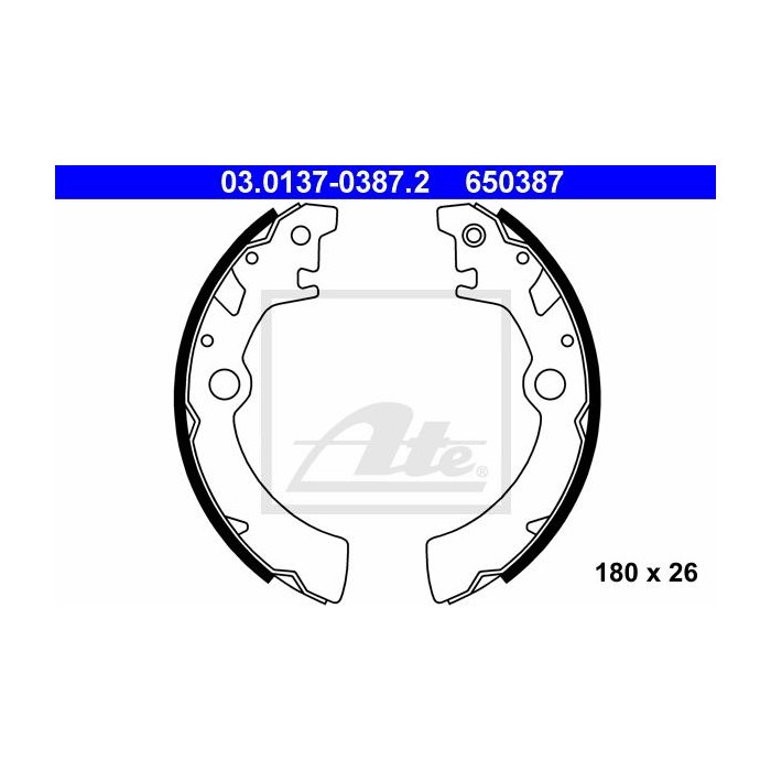 ATE Bremsbackensatz 03.0137-0387.2