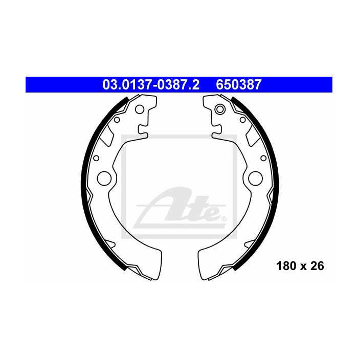 ATE Bremsbackensatz 03.0137-0387.2