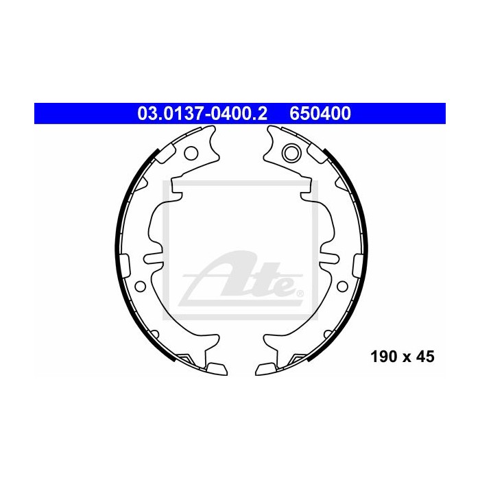 ATE Bremsbackensatz, Feststellbremse 03.0137-0400.2