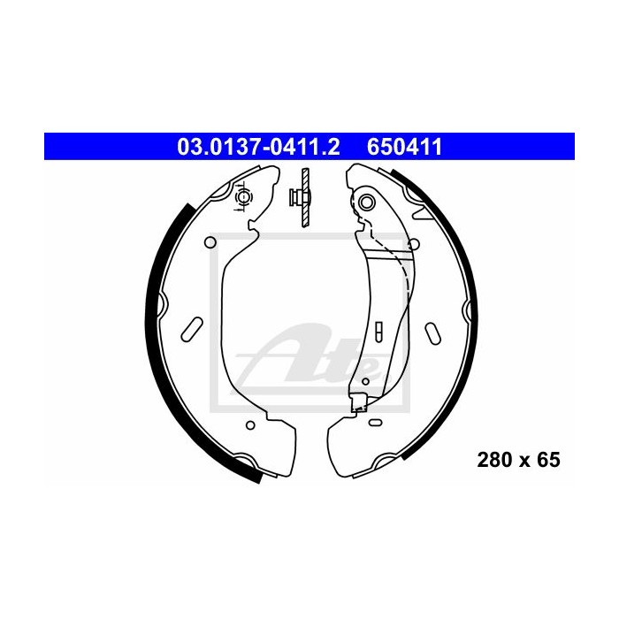 ATE Bremsbackensatz 03.0137-0411.2