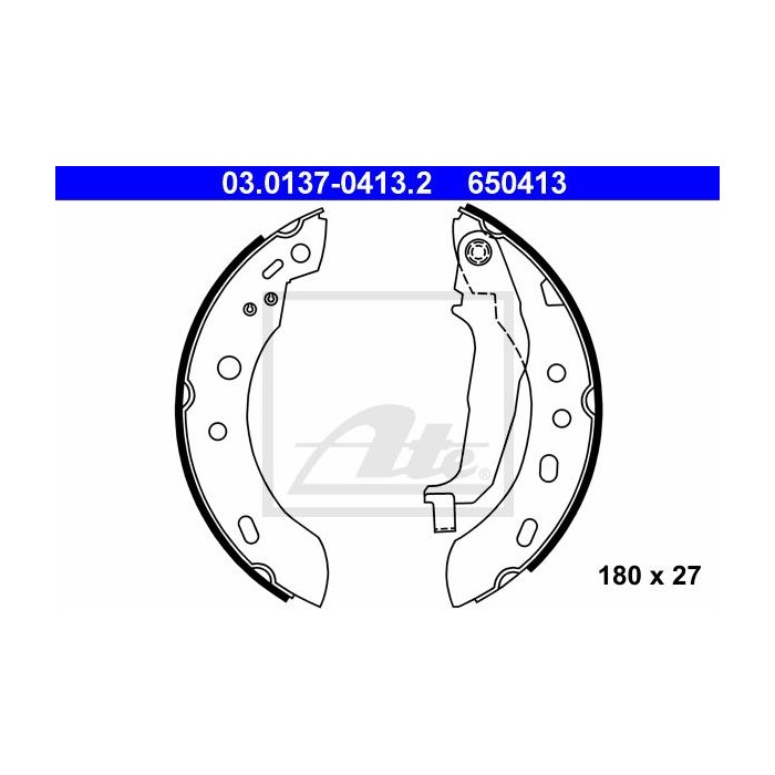 ATE Bremsbackensatz 03.0137-0413.2