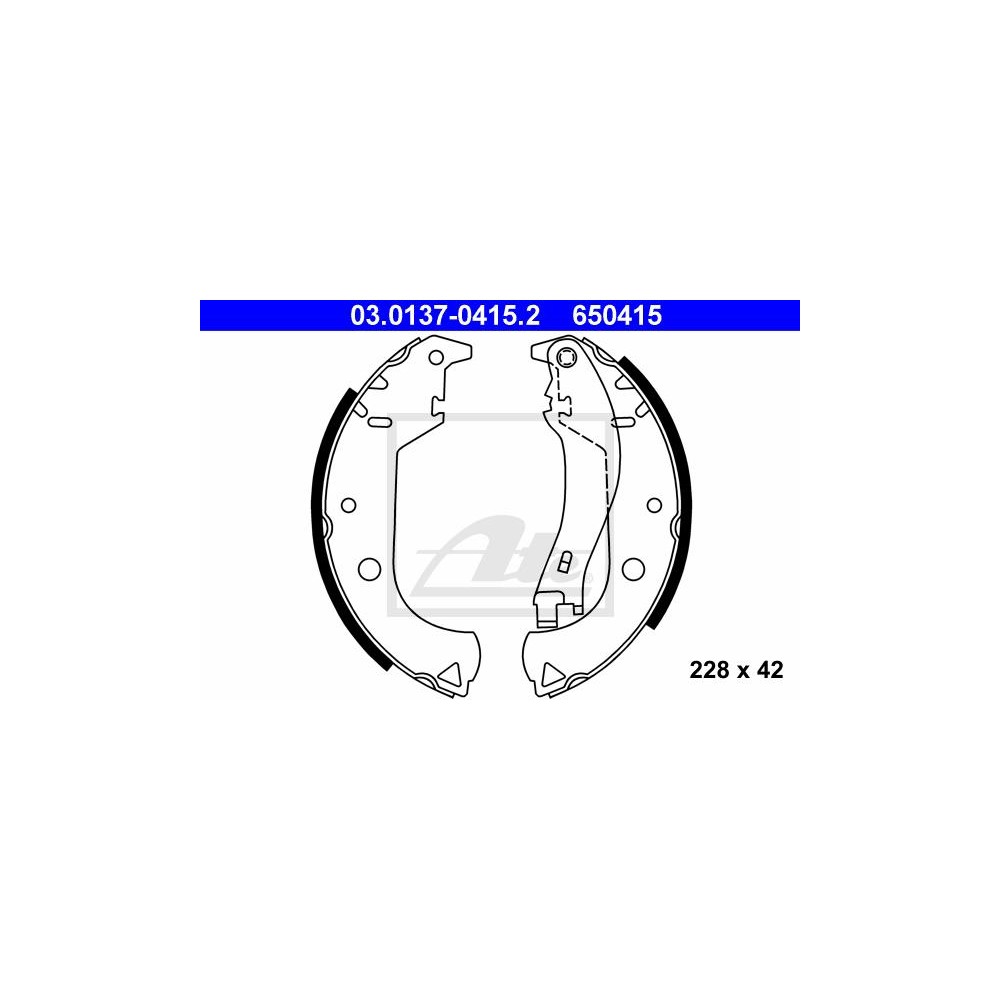 ATE Bremsbackensatz 03.0137-0415.2