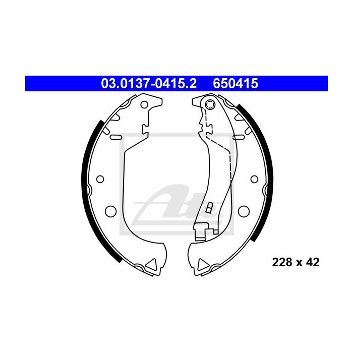 ATE Bremsbackensatz 03.0137-0415.2