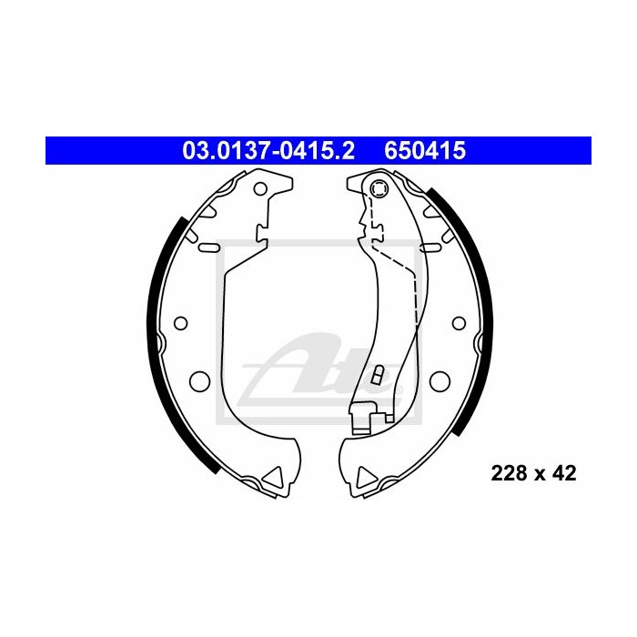 ATE Bremsbackensatz 03.0137-0415.2