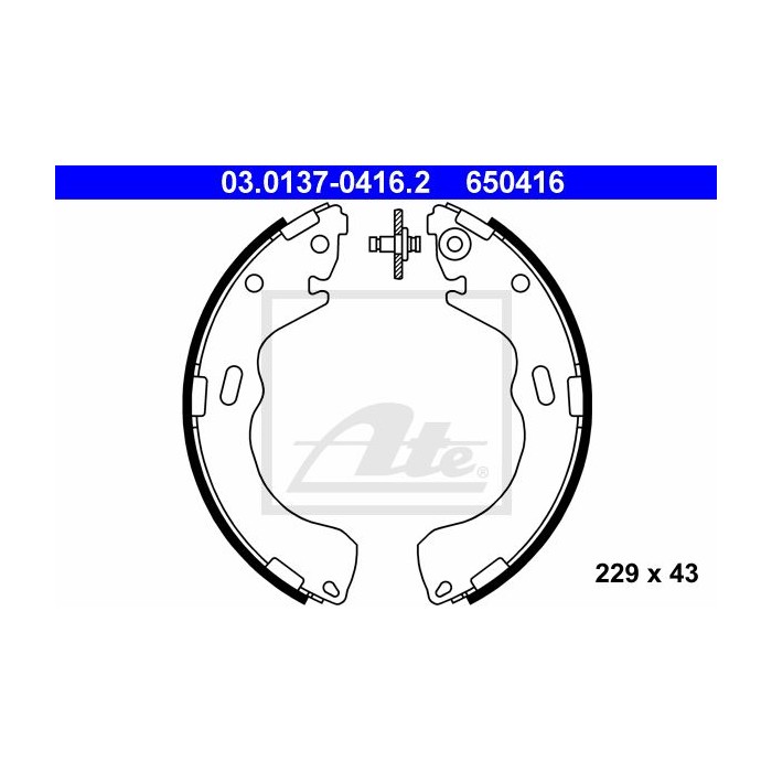 ATE Bremsbackensatz 03.0137-0416.2