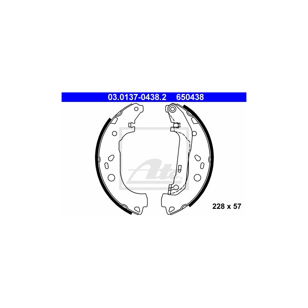 ATE Bremsbackensatz 03.0137-0438.2