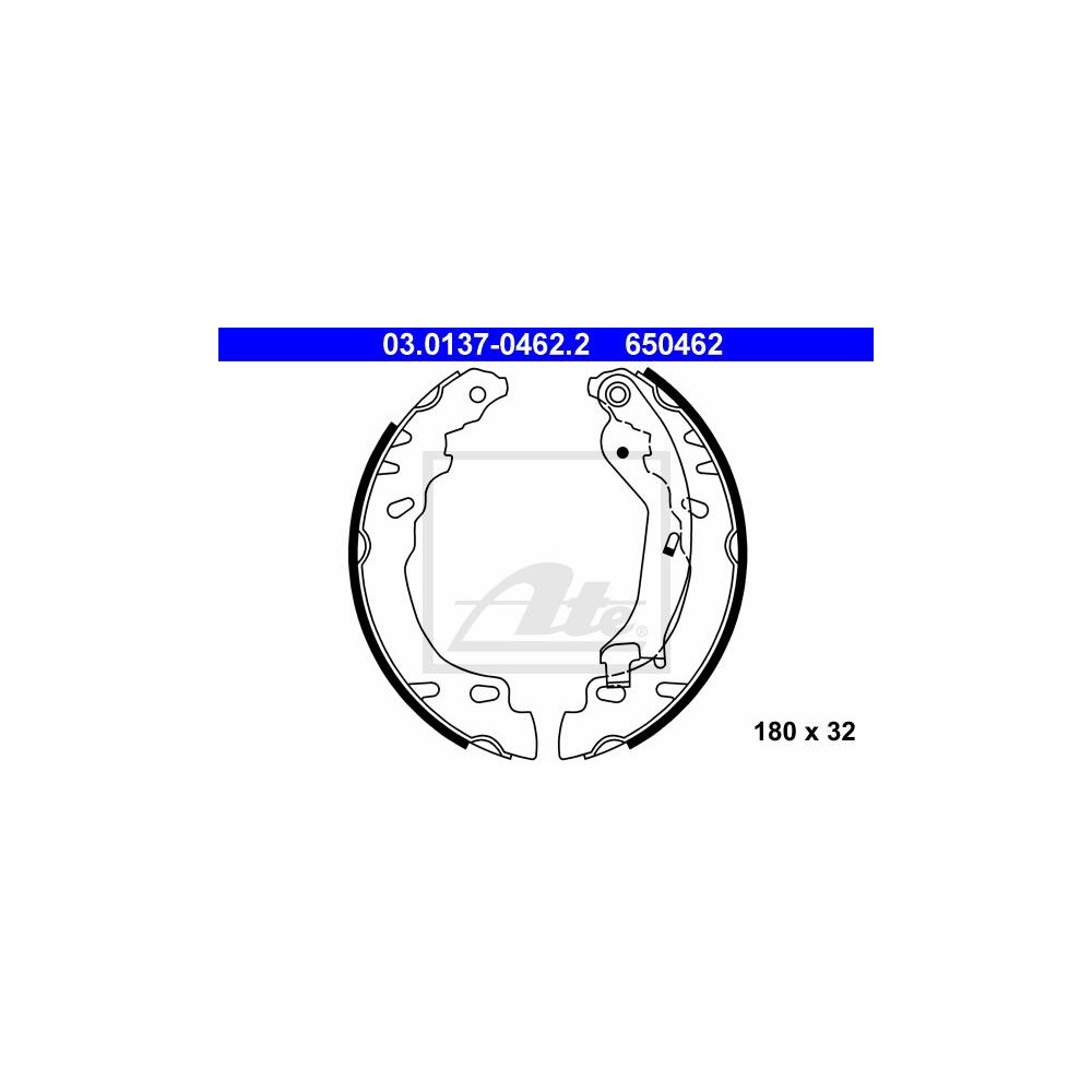 ATE Bremsbackensatz 03.0137-0462.2
