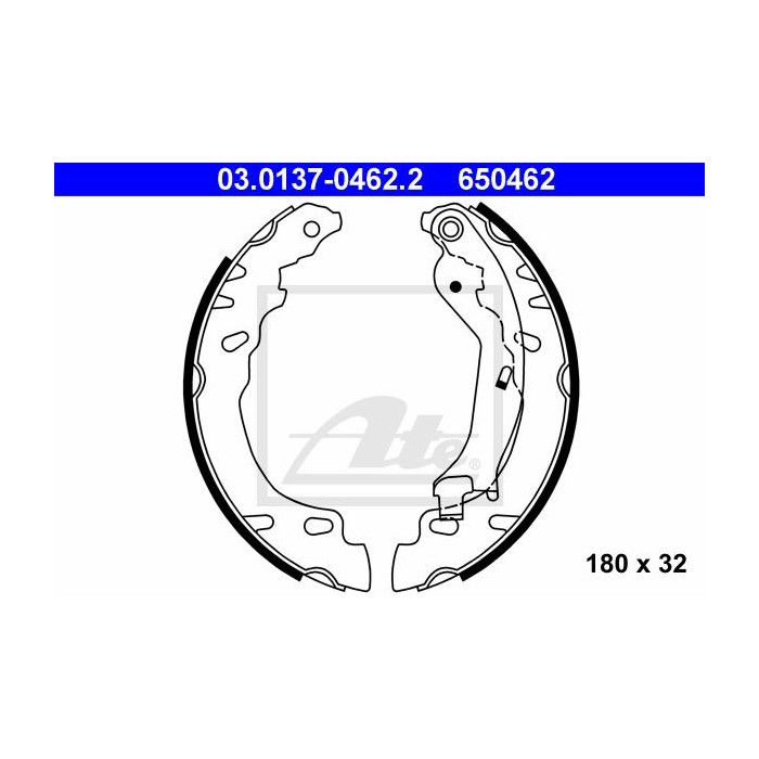 ATE Bremsbackensatz 03.0137-0462.2