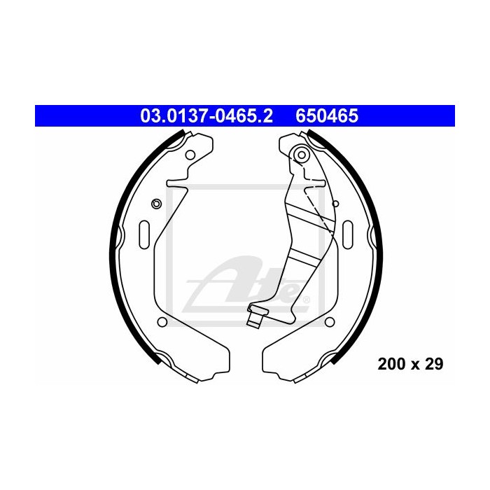 ATE Bremsbackensatz 03.0137-0465.2