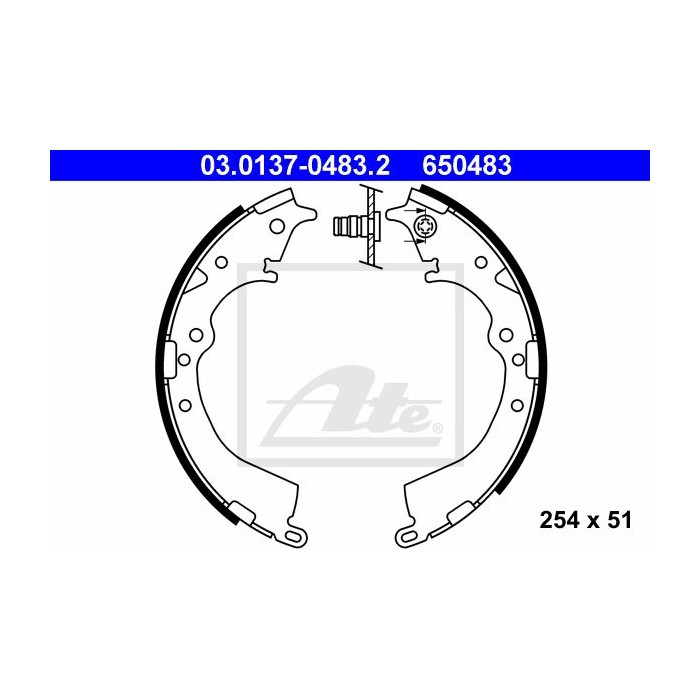 ATE Bremsbackensatz 03.0137-0483.2
