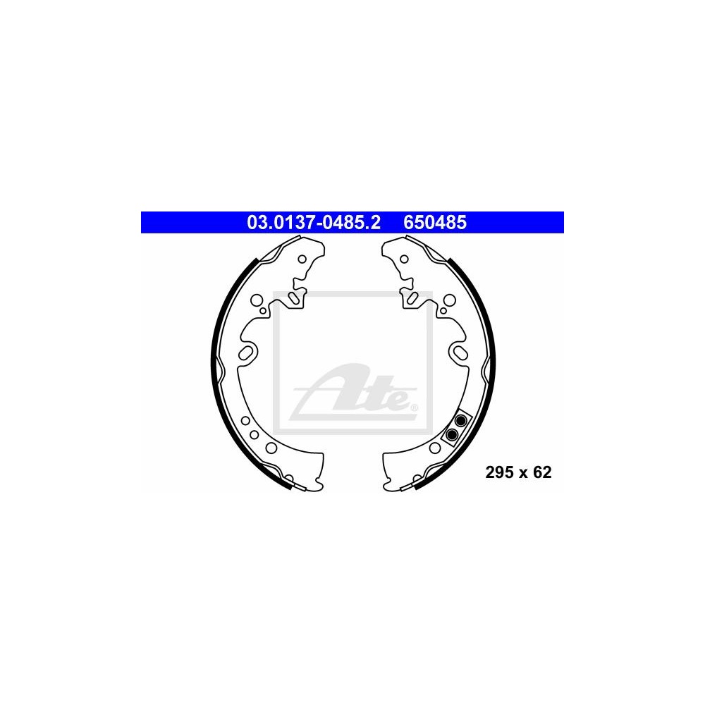 ATE Bremsbackensatz 03.0137-0485.2
