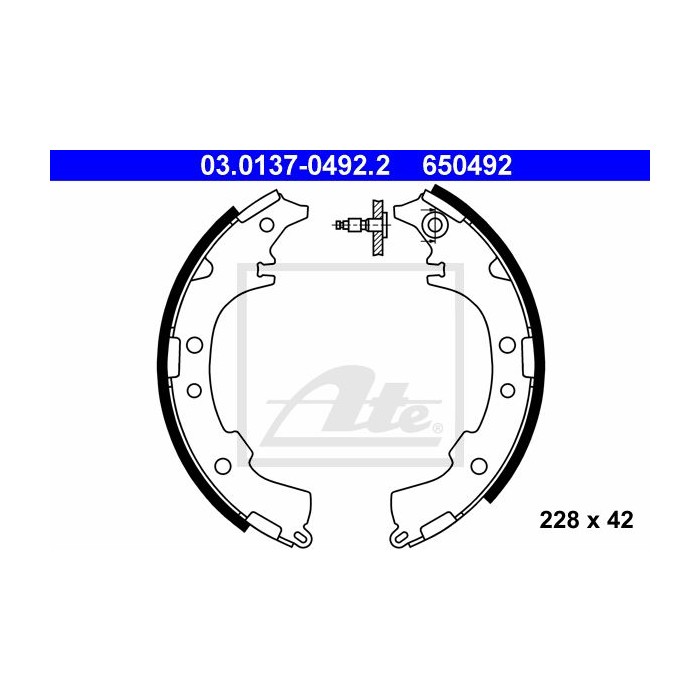 ATE Bremsbackensatz 03.0137-0492.2
