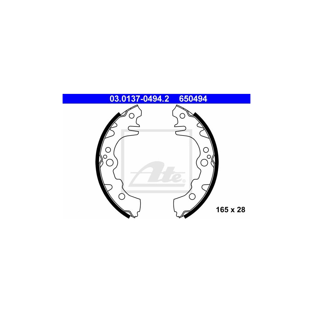 ATE Bremsbackensatz 03.0137-0494.2