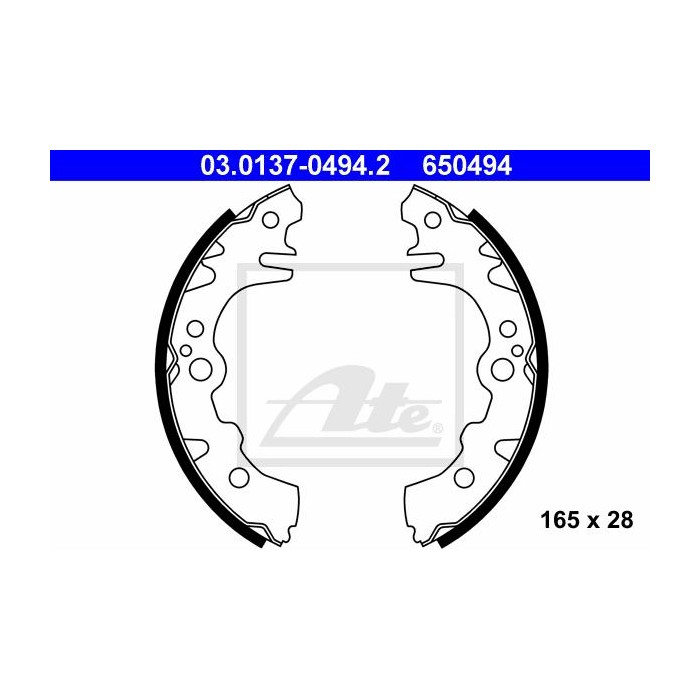 ATE Bremsbackensatz 03.0137-0494.2
