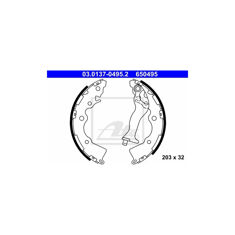 ATE Bremsbackensatz 03.0137-0495.2