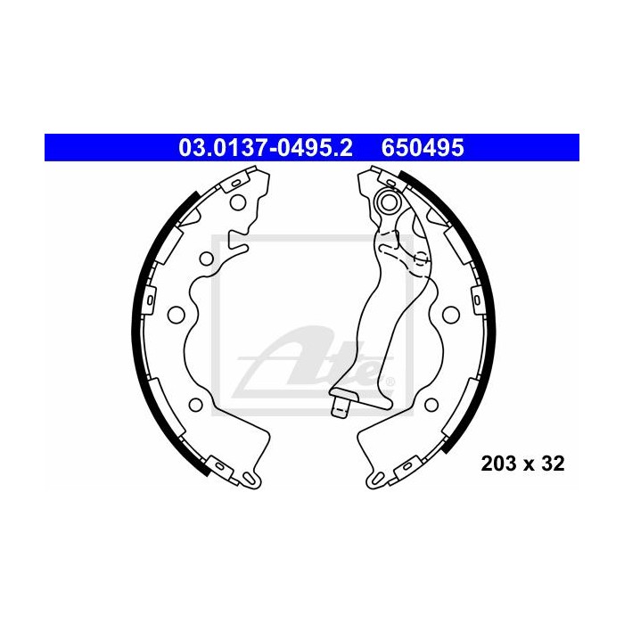 ATE Bremsbackensatz 03.0137-0495.2