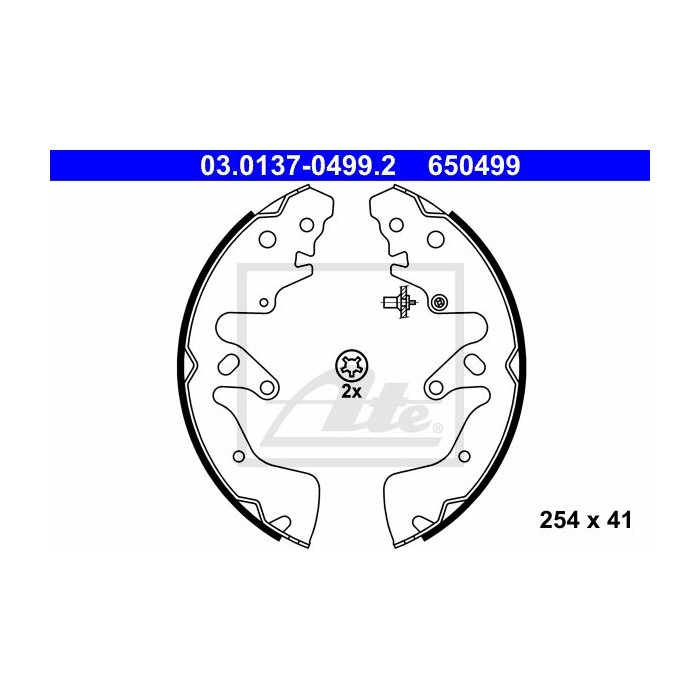ATE Bremsbackensatz 03.0137-0499.2
