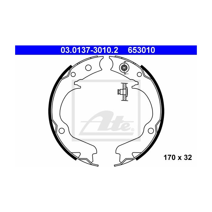 ATE Bremsbackensatz, Feststellbremse 03.0137-3010.2