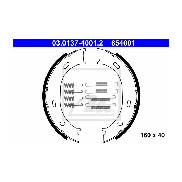 ATE Bremsbackensatz, Feststellbremse 03.0137-4001.2