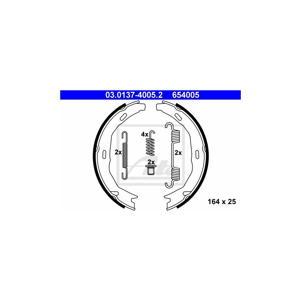 ATE Bremsbackensatz, Feststellbremse 03.0137-4005.2