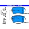 ATE Bremsbelagsatz, Scheibenbremse 13.0460-2747.2