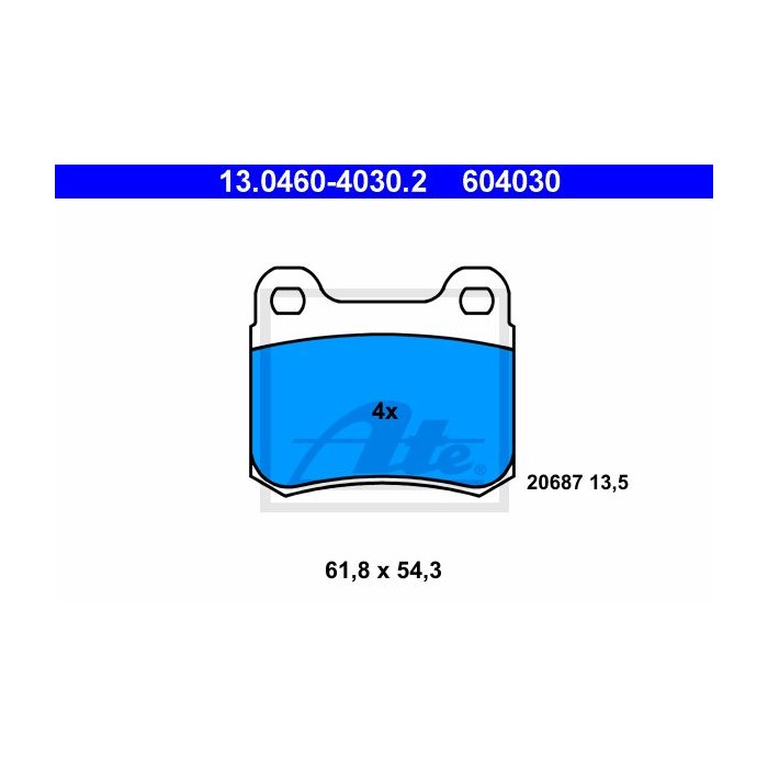 ATE Bremsbelagsatz, Scheibenbremse 13.0460-4030.2