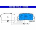 ATE Bremsbelagsatz, Scheibenbremse 13.0460-5738.2