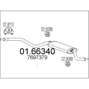 MTS Endschalldämpfer 01.66340