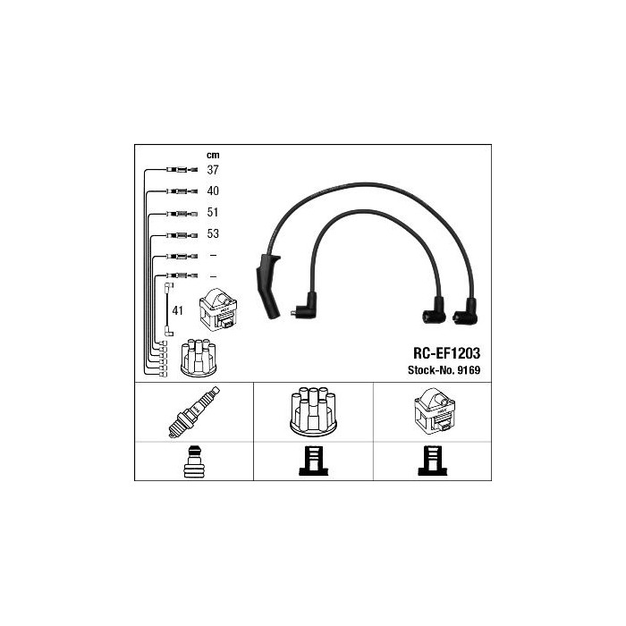 NGK Zündleitungssatz 9169