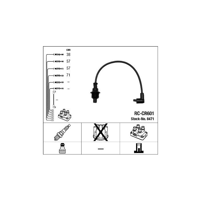 NGK Zündleitungssatz 8471