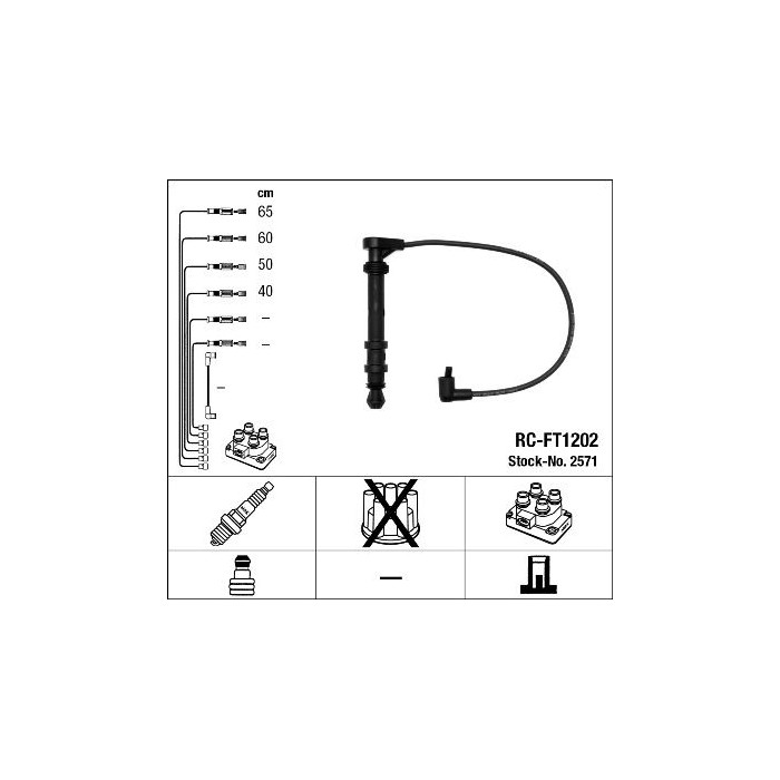 NGK Zündleitungssatz 2571