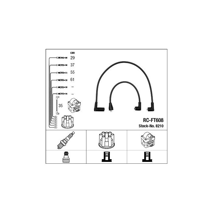 NGK Zündleitungssatz 8210