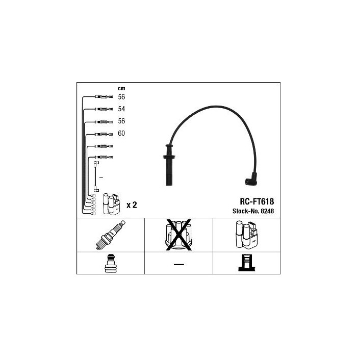 NGK Zündleitungssatz 8248