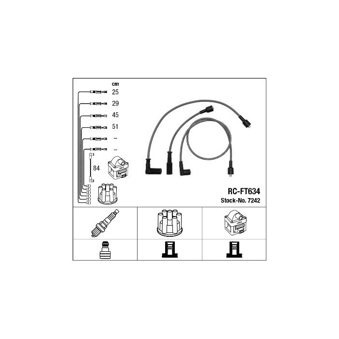 NGK Zündleitungssatz 7242