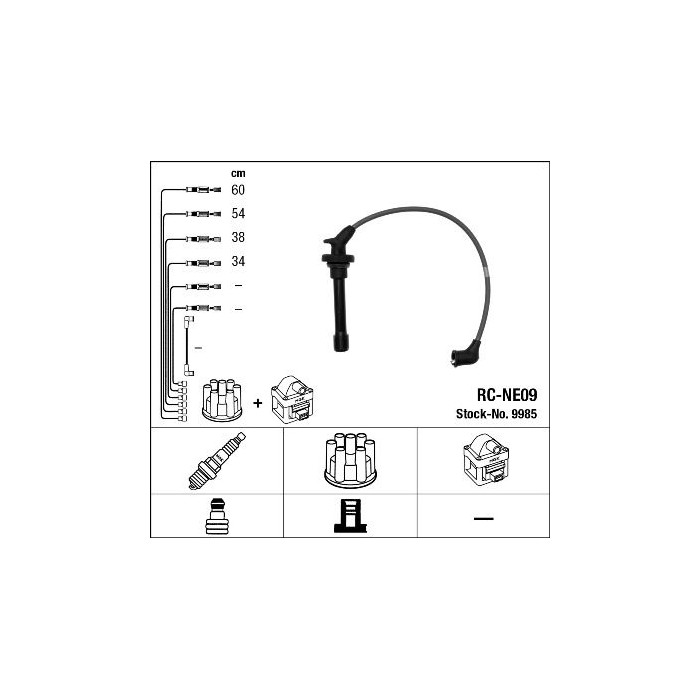 NGK Zündleitungssatz 9985