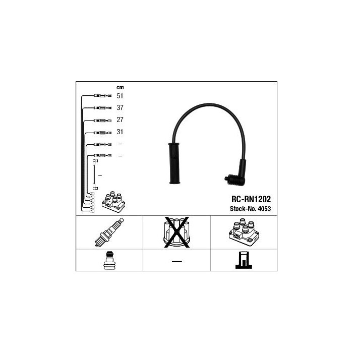 NGK Zündleitungssatz 4053
