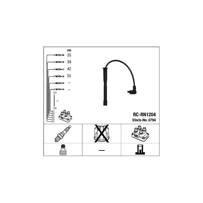 NGK Zündleitungssatz 6794
