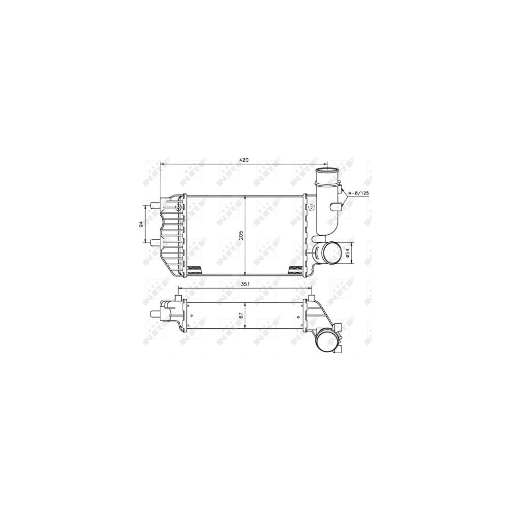 NRF Ladeluftkühler 30066A