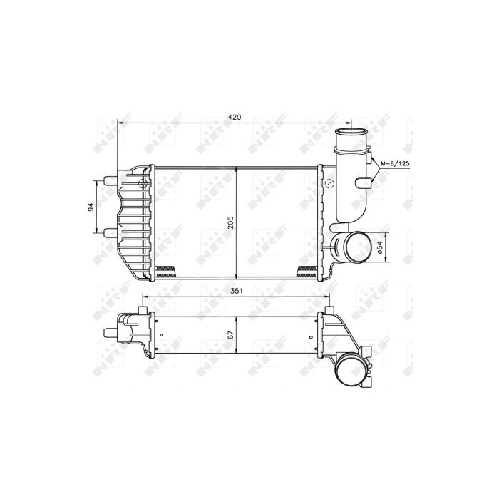 NRF Ladeluftkühler 30066A