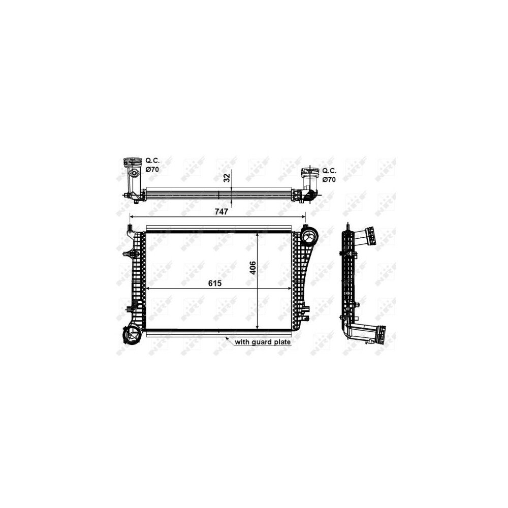 NRF Ladeluftkühler 30199