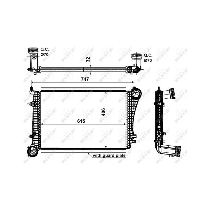 NRF Ladeluftkühler 30199